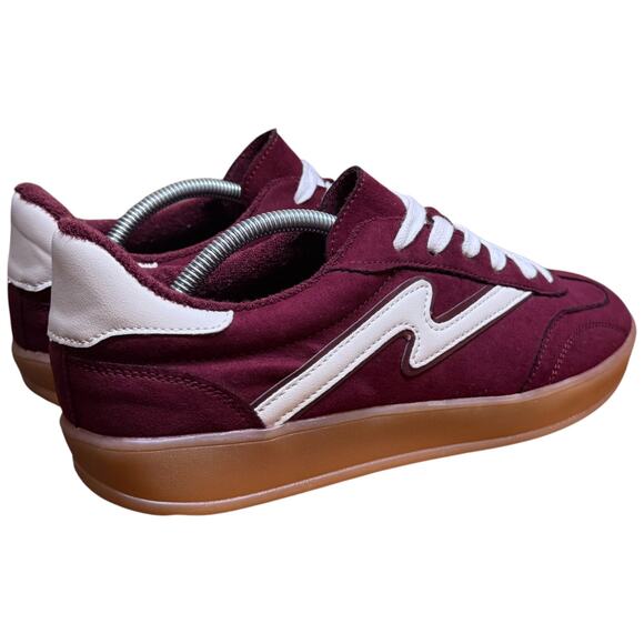 MADDEN GIRL Giia Women's 8.5 Maroon Sneakers Gum Sole Low Top Lace Up Shoe - Picture 5 of 11